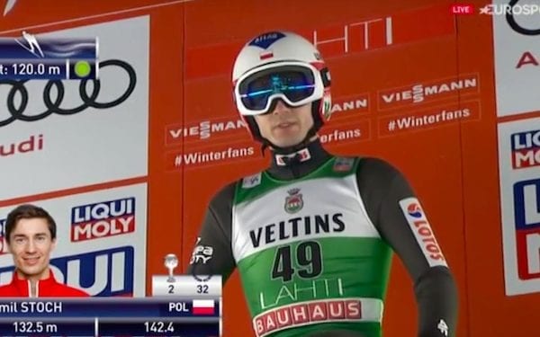 Kamil Stoch nokautuje rywali w Lahti! Tak wyglądał finałowy skok [WIDEO]