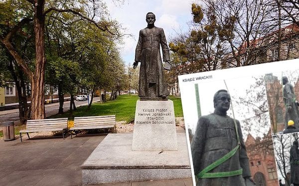 Pomnik ks. Jankowskiego wraca na miejsce!