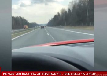 Pędził 200 km/h. TVP publikuje nagranie