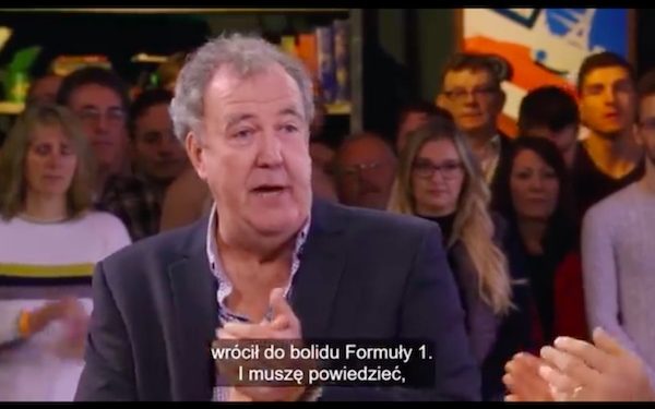 Jeremy Clarkson uhonorował Kubicę w programie. „Muszę powiedzieć, że to coś pięknego” [WIDEO]