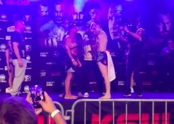 Parke odepchnął Mańkowskiego podczas ważenia. Emocje wzięły górę? [WIDEO]