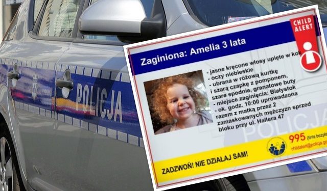 Child Alert po porwaniu w Białymstoku. Trzeci raz w historii!