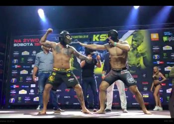 „Juras” i Bekavac przebrani za postacie z gry. Emocje na ceremonii ważenia przed KSW 48 [WIDEO]