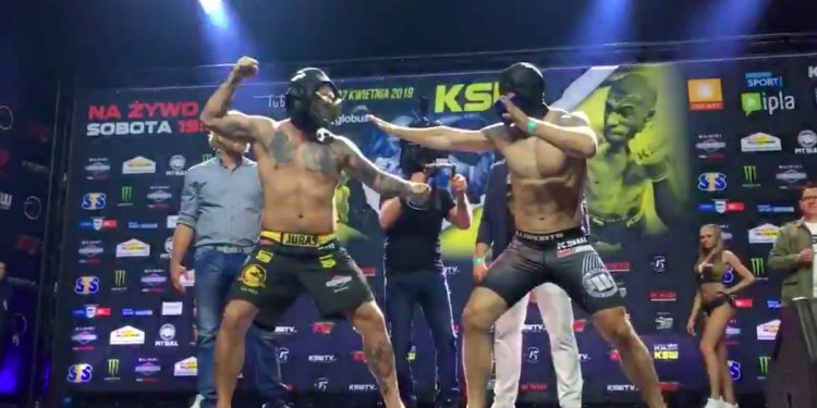 „Juras” i Bekavac przebrani za postacie z gry. Emocje na ceremonii ważenia przed KSW 48 [WIDEO]