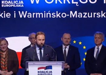 Tomasz Frankowski przemawiał na konwencji Koalicji Europejskiej