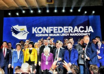 Konwencja wyborcza Konfederacji. Nad sceną pojawił się wymowny symbol [FOTO]