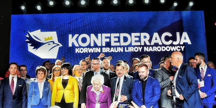 Konwencja wyborcza Konfederacji. Nad sceną pojawił się wymowny symbol [FOTO]