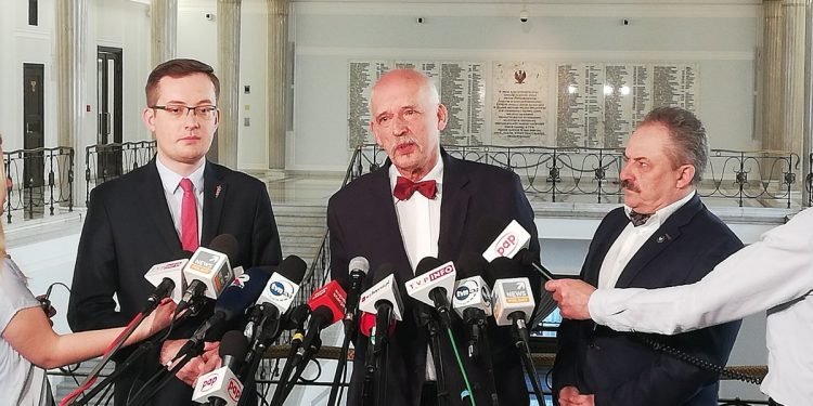 Kaczyński chce ponadpartyjnej deklaracji ws. euro. Konfederacja ma inną propozycję [WIDEO]