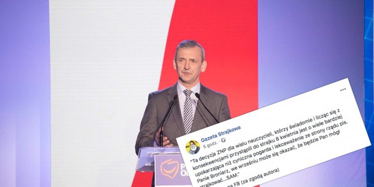 Nauczyciele wściekli po decyzji Broniarza. „We wrześniu będzie pan strajkował sam”
