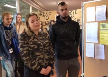 Szczecinek: wymiana zdań pomiędzy uczniami a nauczycielami [WIDEO]