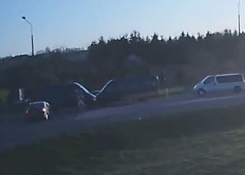 Lubelskie: Groźny wypadek na obwodnicy. Wszystko uchwyciła kamera [WIDEO]