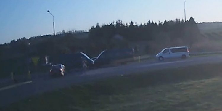Lubelskie: Groźny wypadek na obwodnicy. Wszystko uchwyciła kamera [WIDEO]