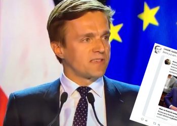 Jażdżewski skomentował swój występ. Mówił przed Tuskiem