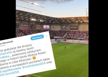 Piast Gliwice mistrzem Polski. Zespołowi pogratulował Mateusz Morawiecki