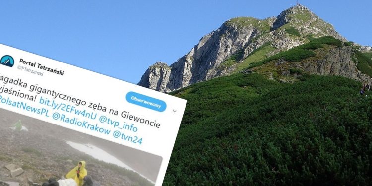 Co gigantyczny ząb robił na Giewoncie? Jest wyjaśnienie