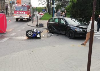 Motocyklista zginął po zderzeniu z samochodem [WIDEO]