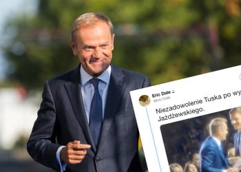 Kamery uchwyciły reakcję Tuska na słowa Jażdżewskiego