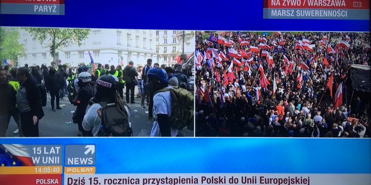 Marsz Suwerenności. Ciekawe zestawienie Paryża i  Warszawy