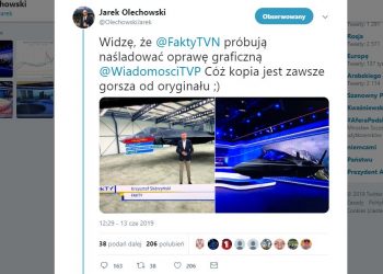 Jarosław Olechowski zarzuca TVN naśladowanie TVP [FOTO]