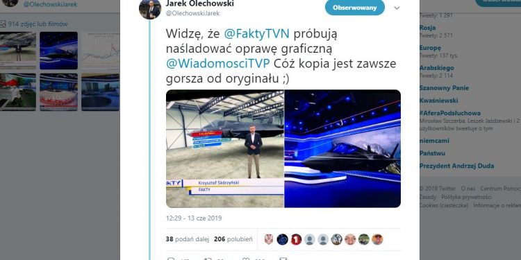 Jarosław Olechowski zarzuca TVN naśladowanie TVP [FOTO]