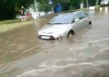 Lublin pod wodą. Taki widok po ulewie [WIDEO]