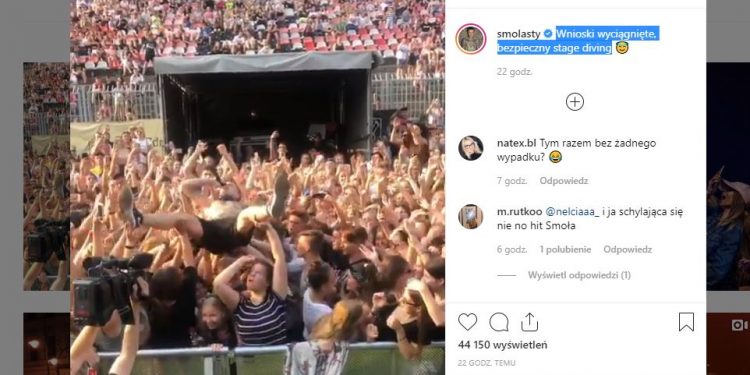 Smolasty znów to zrobił. Wcześniej omal nie zakończyło się tragedią