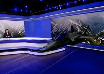 Do studia „Wiadomości TVP” wleciał wirtualny samolot [WIDEO]