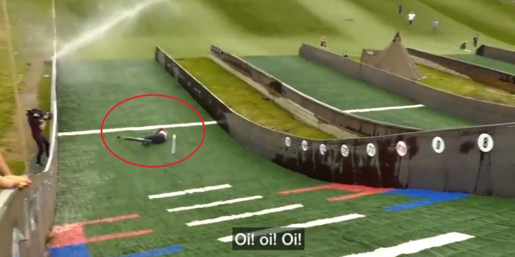 Komentator mówił, że skoki narciarskie to prosta sprawa. Dali mu narty