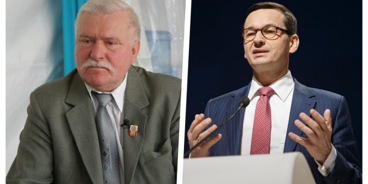 Wałęsa drwi z wpadki Morawieckiego