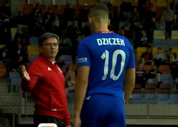 BATE Borysów – Piast Gliwice. Oburzające zachowanie Dziczka. Zawodnik przeprasza
