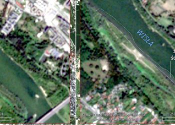 Awaria oczyszczalni Czajka: Ścieki widać już na zdjęciach satelitarnych