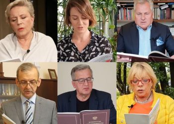 Janda, Broniarz, Kwaśniewski, Ostaszewska i Komorowski. Znane osoby przeczytały całą konstytucję na YouTube [WIDEO]