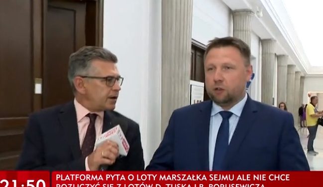 Dziennikarz TVP zapytał Kierwińskiego o loty Tuska