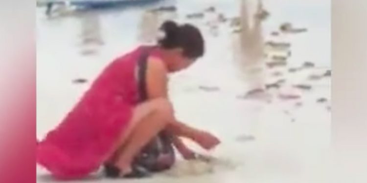 Turystka zakopała pieluchę dziecka. Zamknięto plażę, trwają poszukiwania [WIDEO]