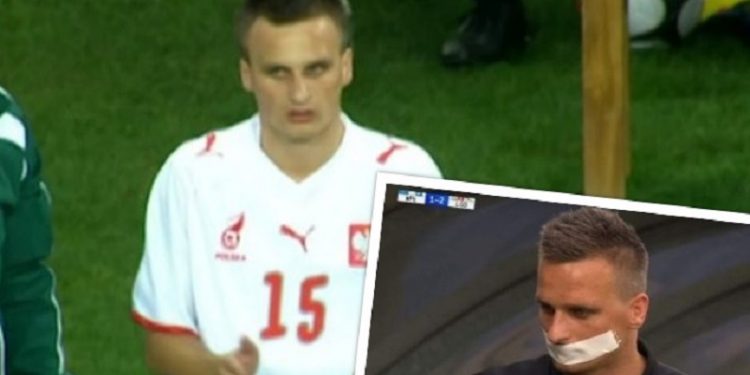 Peszko zakleił sobie usta taśmą. To protest po decyzji arbitra