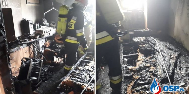 Telefon komórkowy wywołał pożar w Wielkopolsce. Spłonął pokój