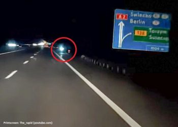 Jechał hulajnogą po autostradzie A2. Wiadomo, kim jest