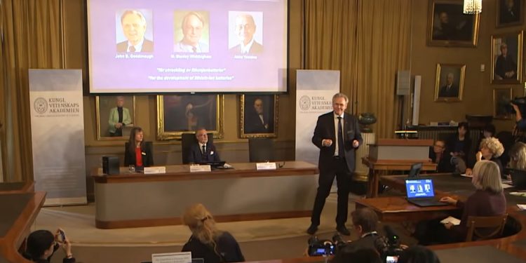 Nobel 2019 z chemii za akumulatory litowo-jonowe