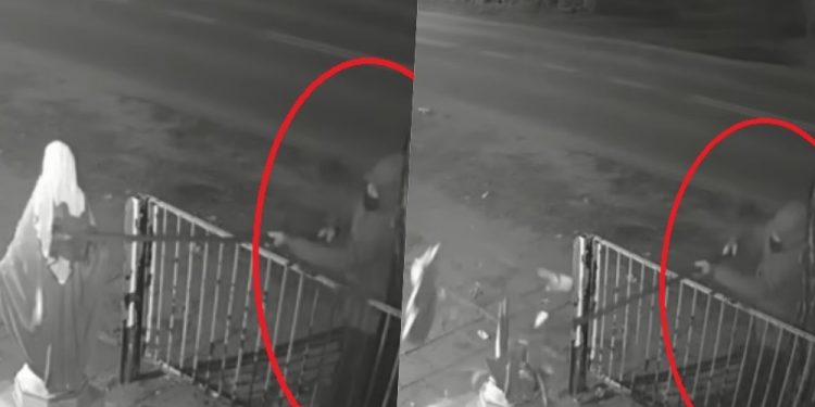 Otwock: Nieznany sprawca rozbił figurkę Matki Bożej. Wszystko się nagrało [WIDEO]