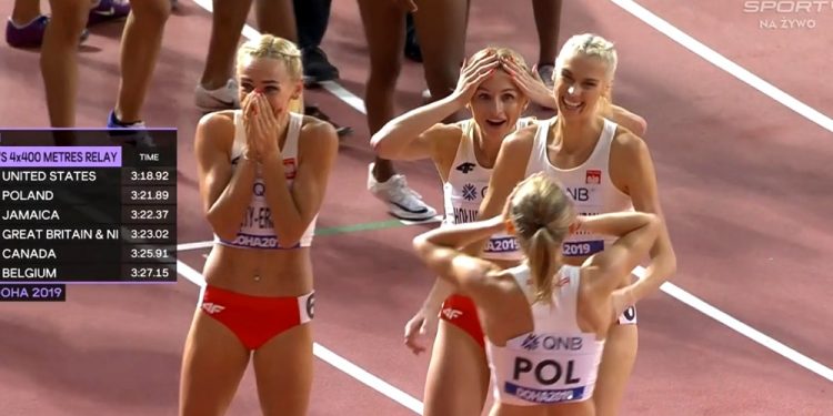 Niesamowity bieg polskiej sztafety. Polki ze srebrnym medalem i rekordem!