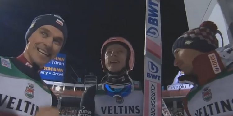 Oberstdorf 2019: Dawid Kubacki na podium. Kobayashi był poza zasięgiem