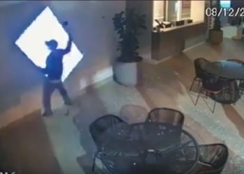 Chcieli ukraść telewizor, ale… coś poszło nie tak [WIDEO]