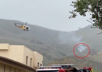 nagranie katastrofy w Calabasas