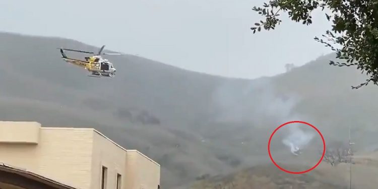 nagranie katastrofy w Calabasas