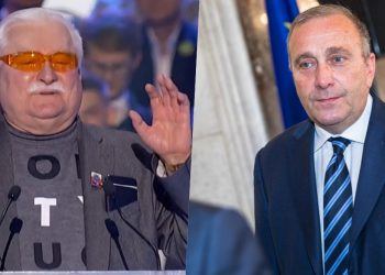 lech wałęsa z grzegorzem schetyną