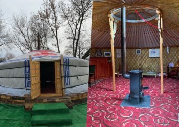 Kraków: Strażnicy miejscy zauważyli mongolski namiot. Weszli do środka i… wystawili 300 zł mandatu