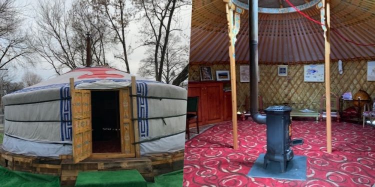 Kraków: Strażnicy miejscy zauważyli mongolski namiot. Weszli do środka i… wystawili 300 zł mandatu