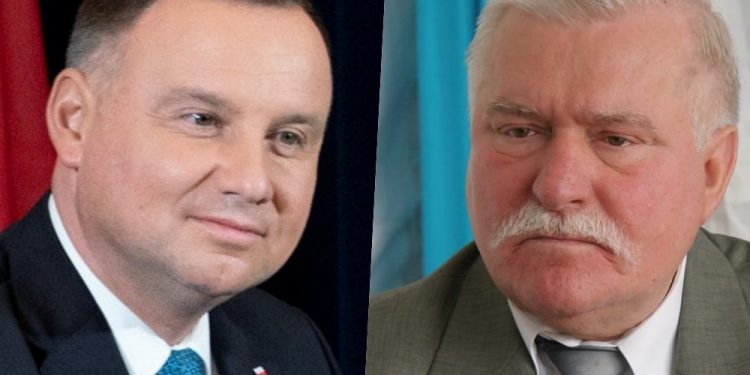 Lech Wałęsa i Andrzej Duda