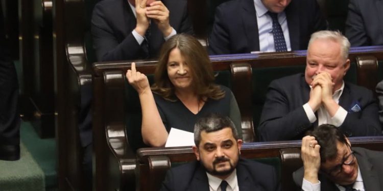 Posłanka PiS pokazała środkowy palec? Opozycja wściekła, jest nagranie! [WIDEO]