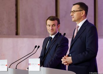 Mateusz Morawiecki i Emmanuel Macron